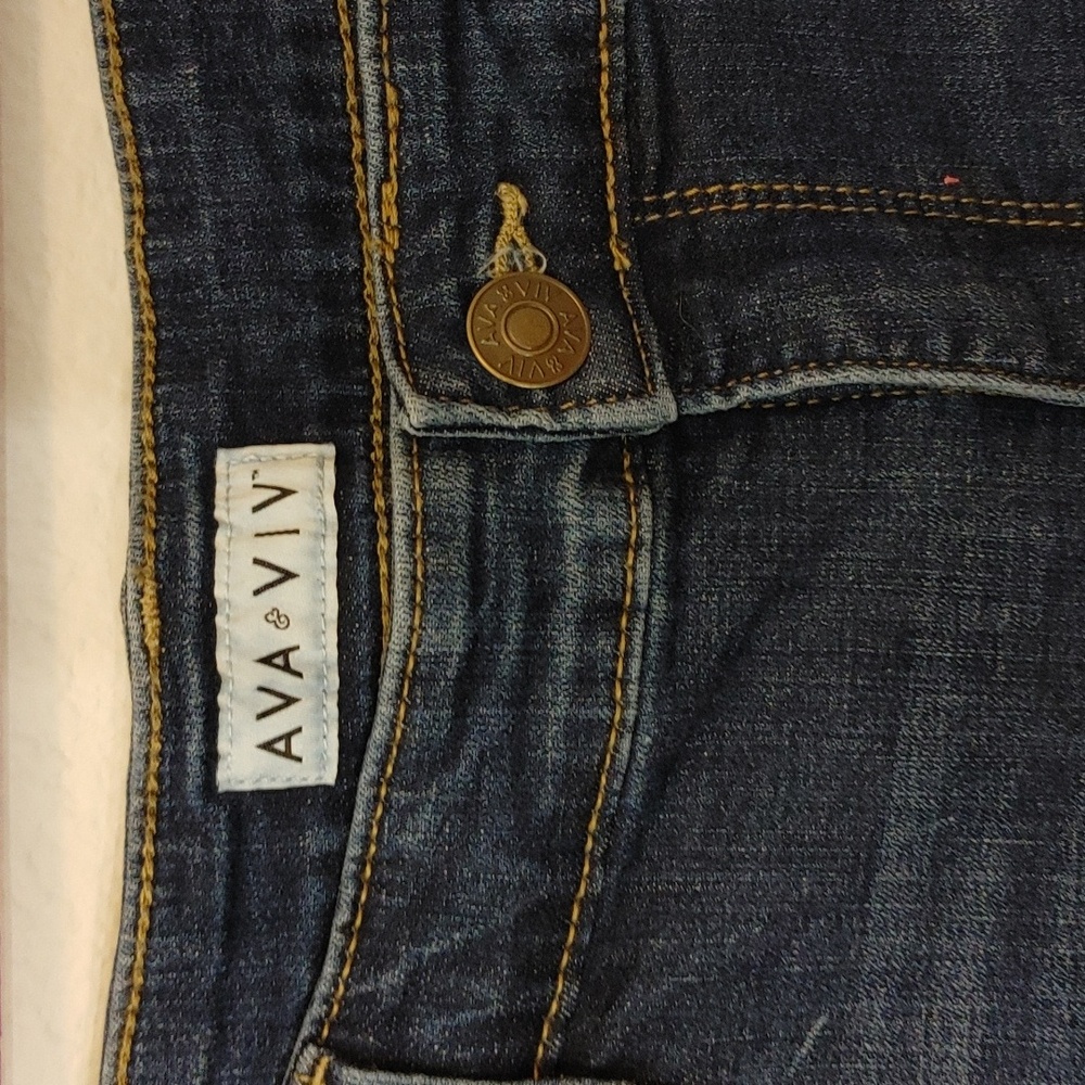 Ava Viva Women's Blue Jeans Size 22W NWT - Picture 2 of 8